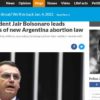 Bolsonaro é Elogiado Nos EUA Em Artigo O Presidente Brasileiro Jair Bolsonaro Lidera Condenações à Nova Lei De Aborto Da Argentina