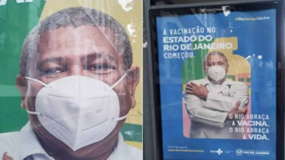 Campanha No RJ Mostra Homem Com Máscara Ao Contrário E Vira Piada