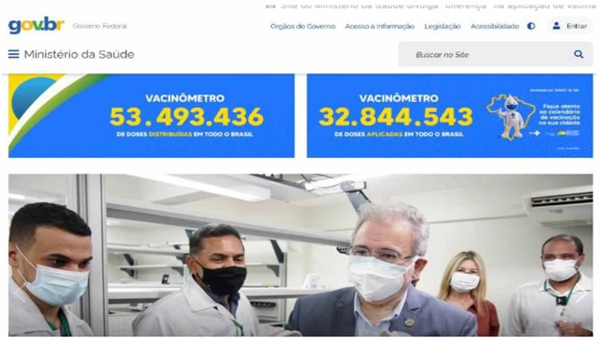 Site Do Ministério Da Saúde Divulga Diferença Na Aplicação De Vacina