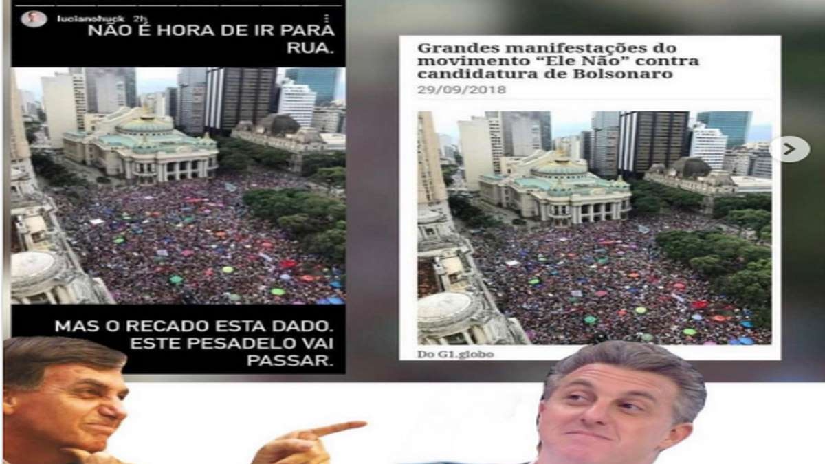 Luciano Huck Usa Foto De 2018 Para Protestar Contra Bolsonaro
