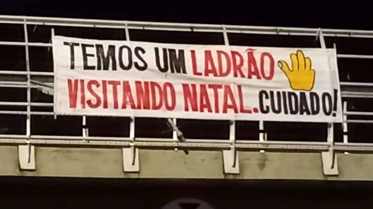 Faixas Alertando Para Visita De Lula Foram Espalhadas Em Natal