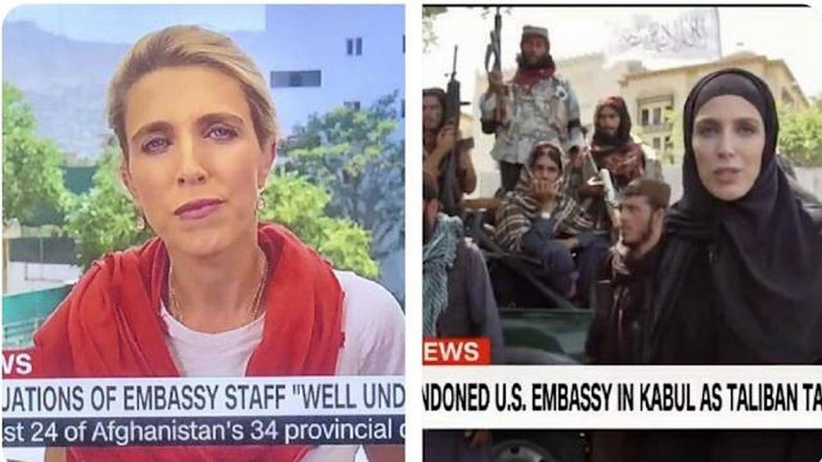 Um Dia Depois Da Queda Do Governo, Repórter Da CNN Aparece De Véu Em Transmissão