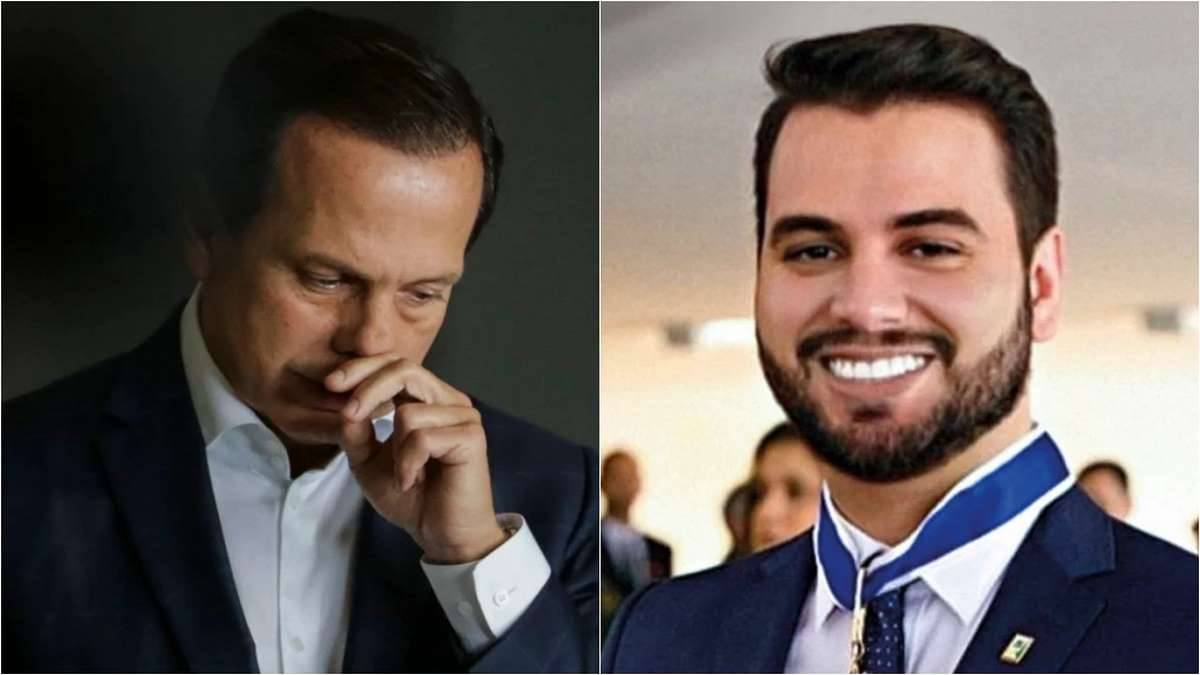Governador De São Paulo, João Doria, E O Assessor Especial Da Presidência, Filipe Martins