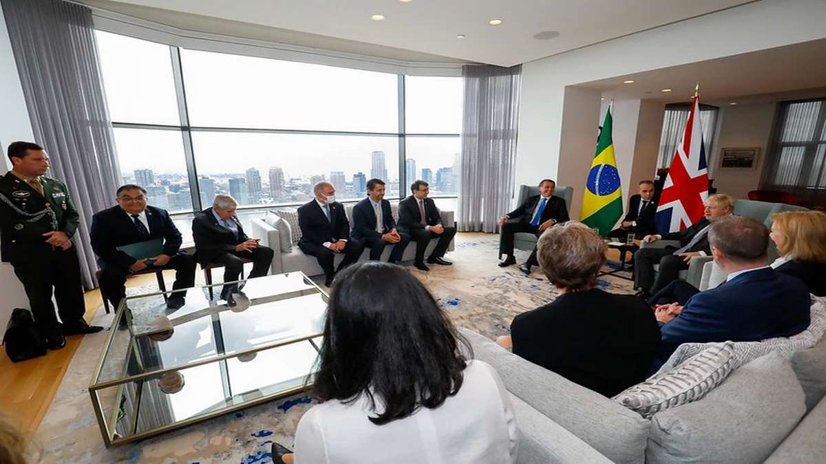 Reunião Entre O Presidente Jair Bolsonaro E O Primeiro Ministro Do Reino Unido, Boris Johnson