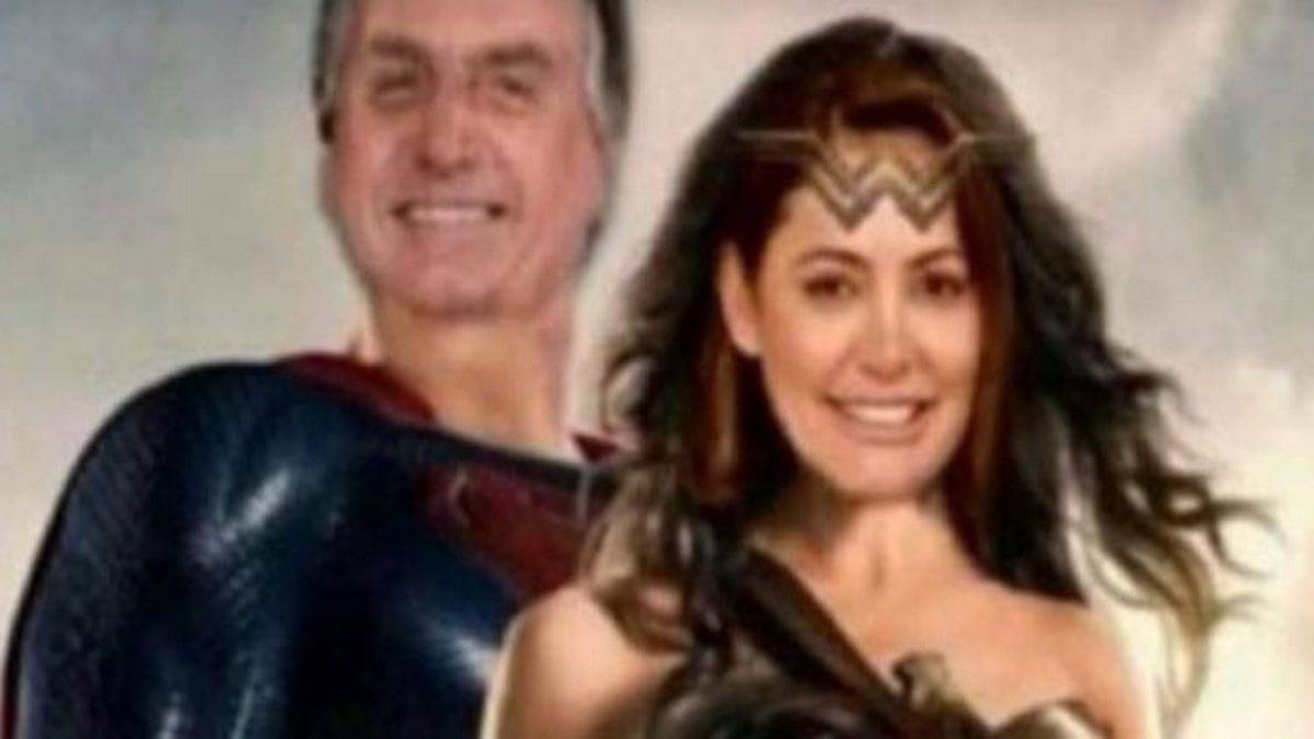 Michelle Publica Montagem De Bolsonaro Como Superman