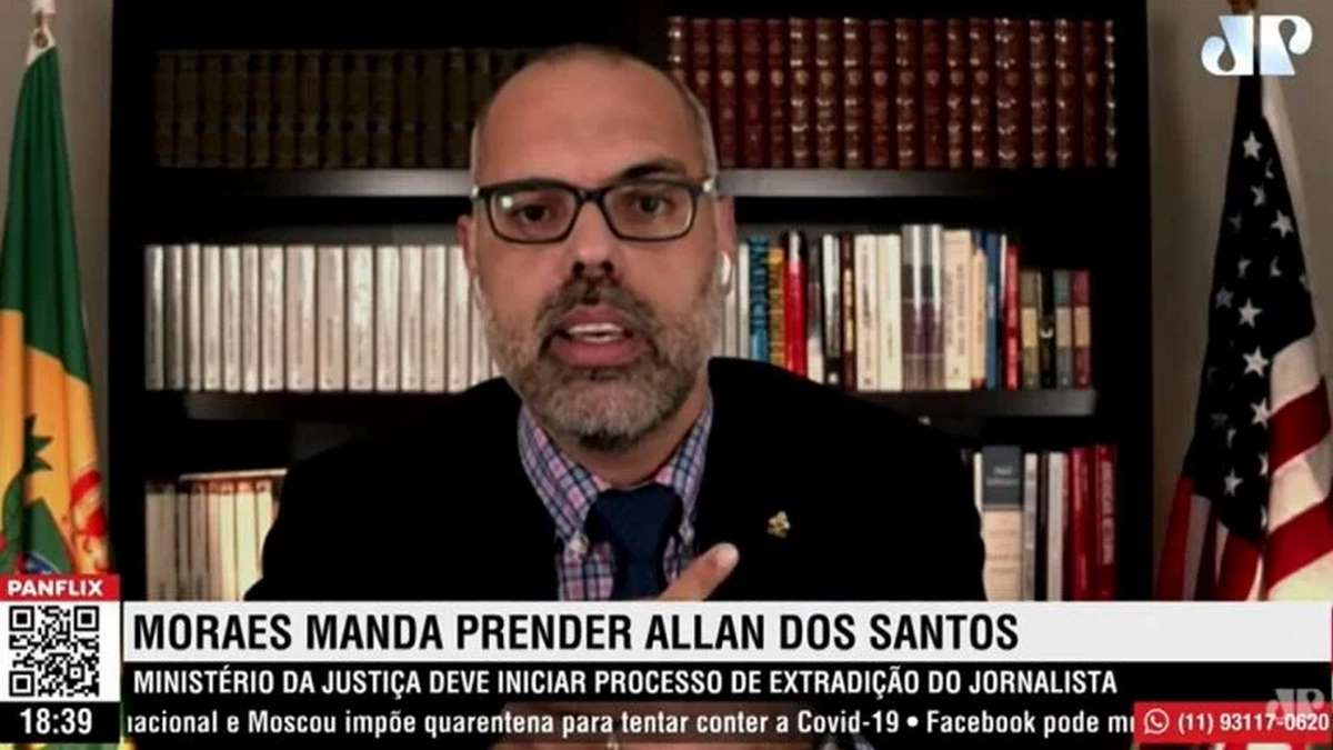 O Jornalista Allan Dos Santos Participou De Os Pingos Nos Is, Da Jovem Pan