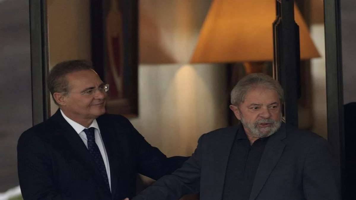 Senador Renan Calheiros Ao Lado Do Ex Presidente Lula