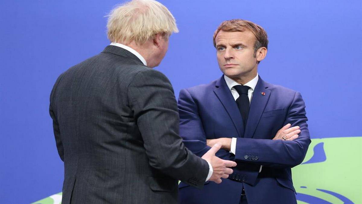 Boris Johnson E Emmanuel Macron
