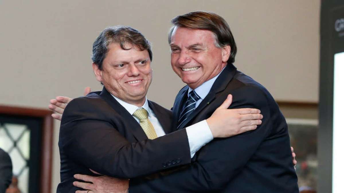 Presidente Jair Bolsonaro E Ministro Da Infraestrutura Tarcísio Gomes De Freitas