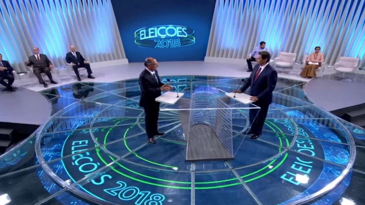Candidatos No Debate Da Rede Globo, Em 2018 Foto Reprodução TV Globo