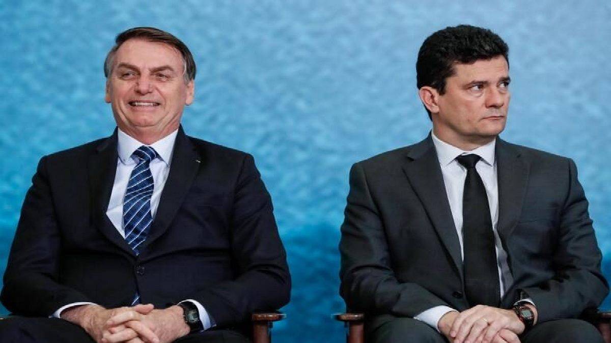 Presidente Jair Bolsonaro E O Ex Ministro Da Justiça, Sergio Moro Foto PR Alan Santos