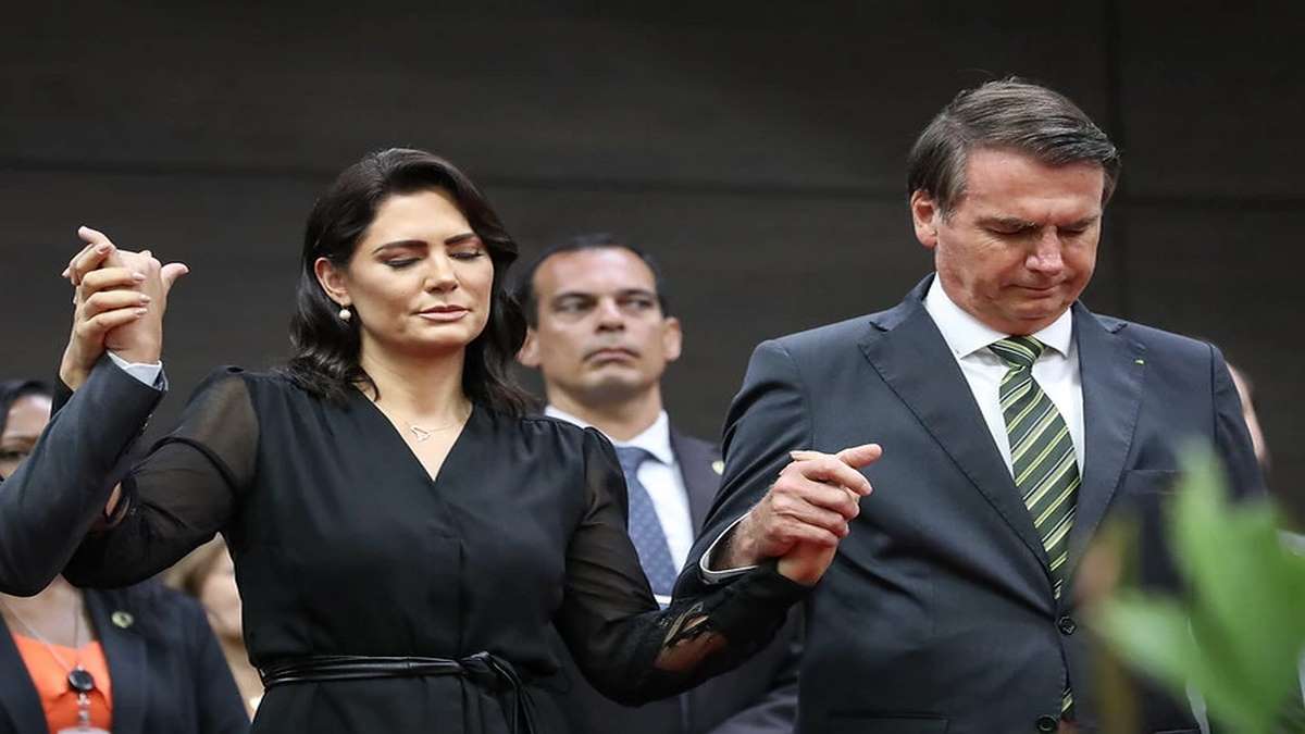 Primeira Dama Michelle E O Presidente Jair Bolsonaro Foto Carolina Antunes PR