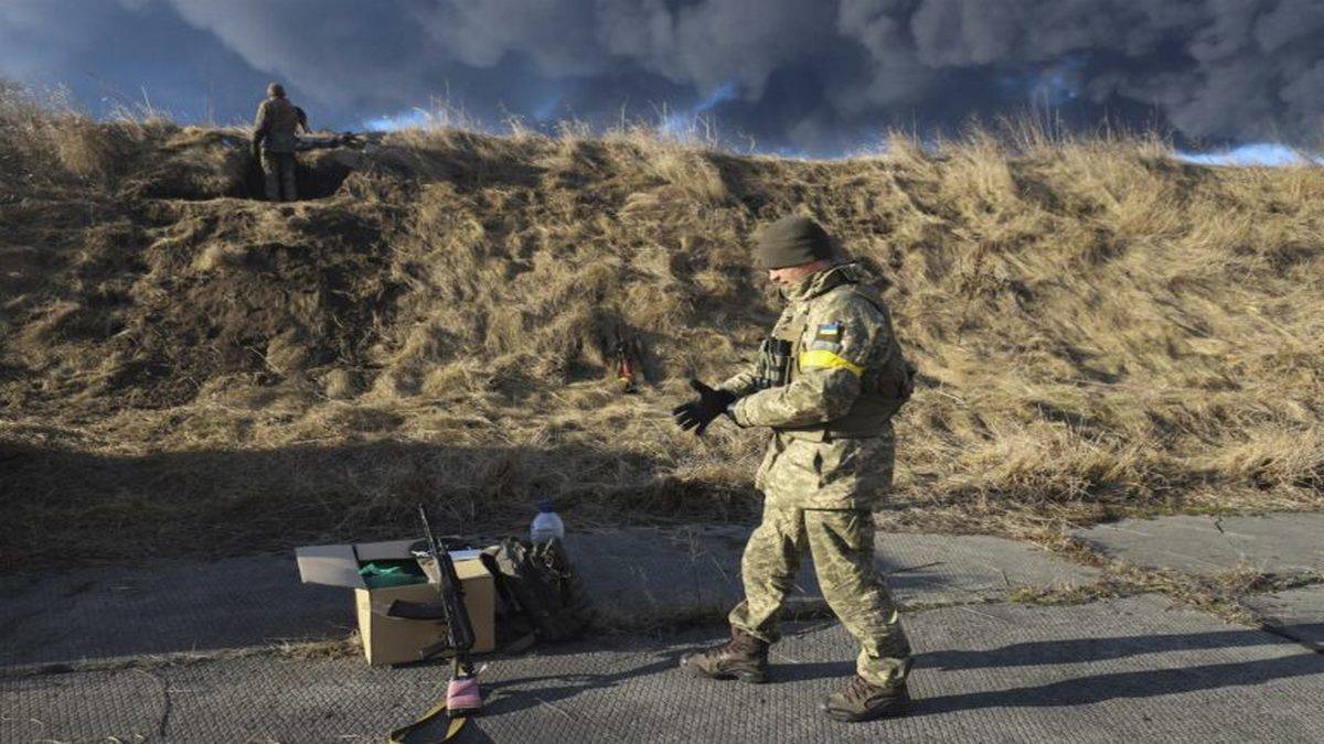 Militar Ucraniano Em Kiev