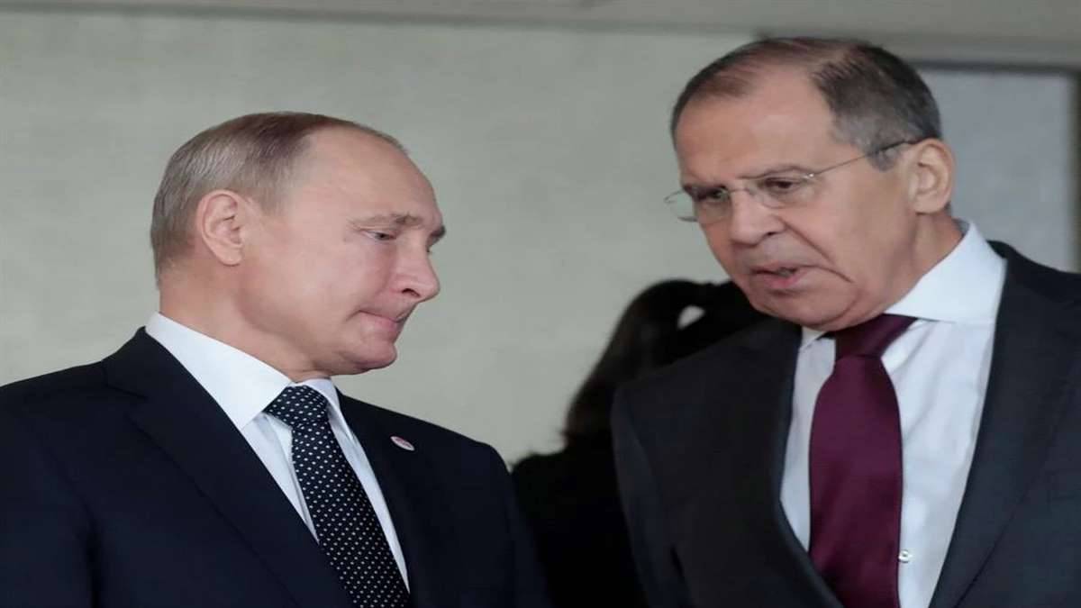 Ministro Das Relações Exteriores Da Rússia, Sergei Lavrov, E O Presidente Vladimir Putin Foto EFE Wallace Woon