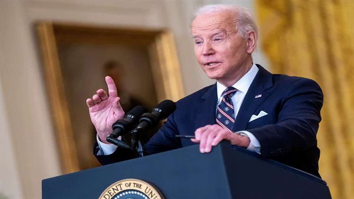 Presidente Dos Estados Unidos, Joe Biden, Anunciou Sanções Contra A Rússia Foto EFE EPA Shawn Thew