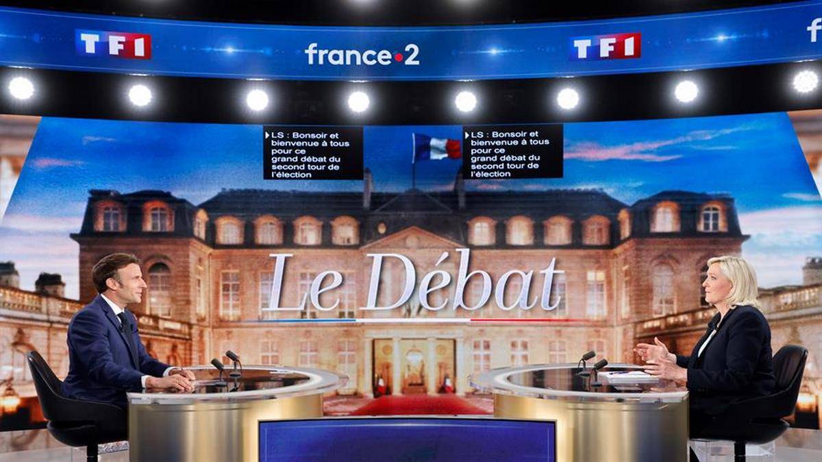 Em Debate, Macron Acusa Le Pen De Depender De Putin E De Banco Russo Foto EFE EPALUDOVIC MARIN POOL