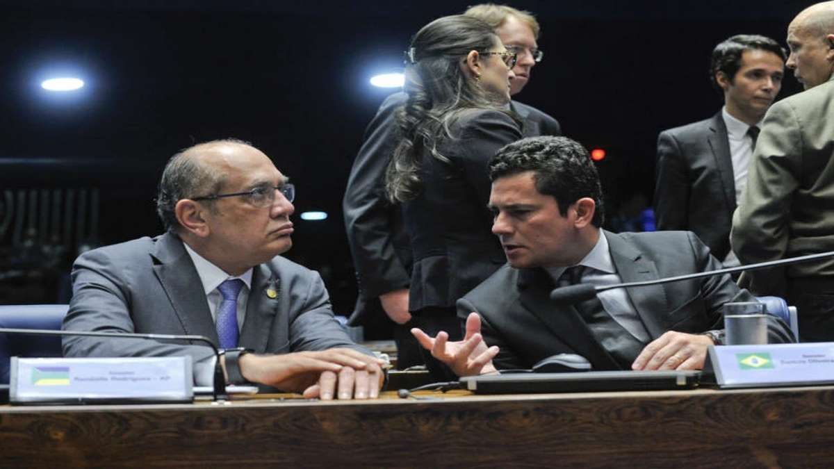 Gilmar Mendes E Sergio Moro Foto Jane De Araújo Agência Senado
