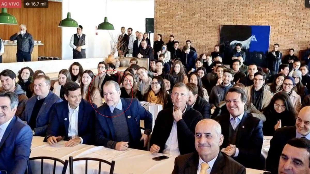Evento De Bolsonaro E Musk Contou Com A Presença De Toffoli Foto ReproduçãoPrint De Vídeo Publicado Nas Redes Sociais