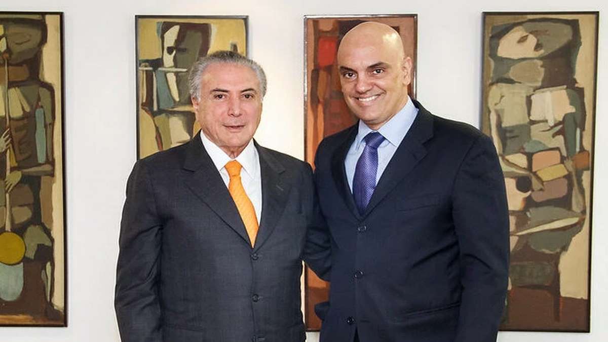 Ex Presidente Michel Temer E O Ministro Alexandre De Moraes, Do Supremo Tribunal Federal