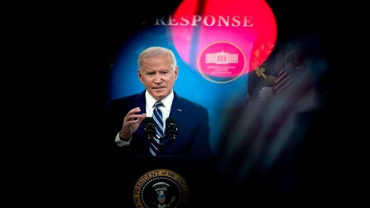 Joe Biden Em Entrevista Coletiva Na Casa Branca Foto STEFANI REYNOLDS POOL EFE