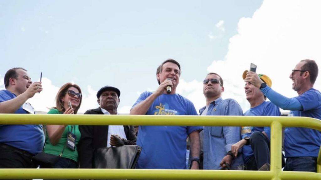 Presidente Jair Bolsonaro Durante A Marcha Para Jesus Em 2019 Foto PRCarolina Antunes