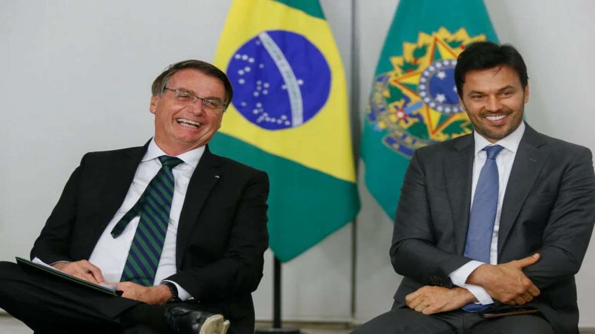 Presidente Jair Bolsonaro E Ministro Fábio Faria