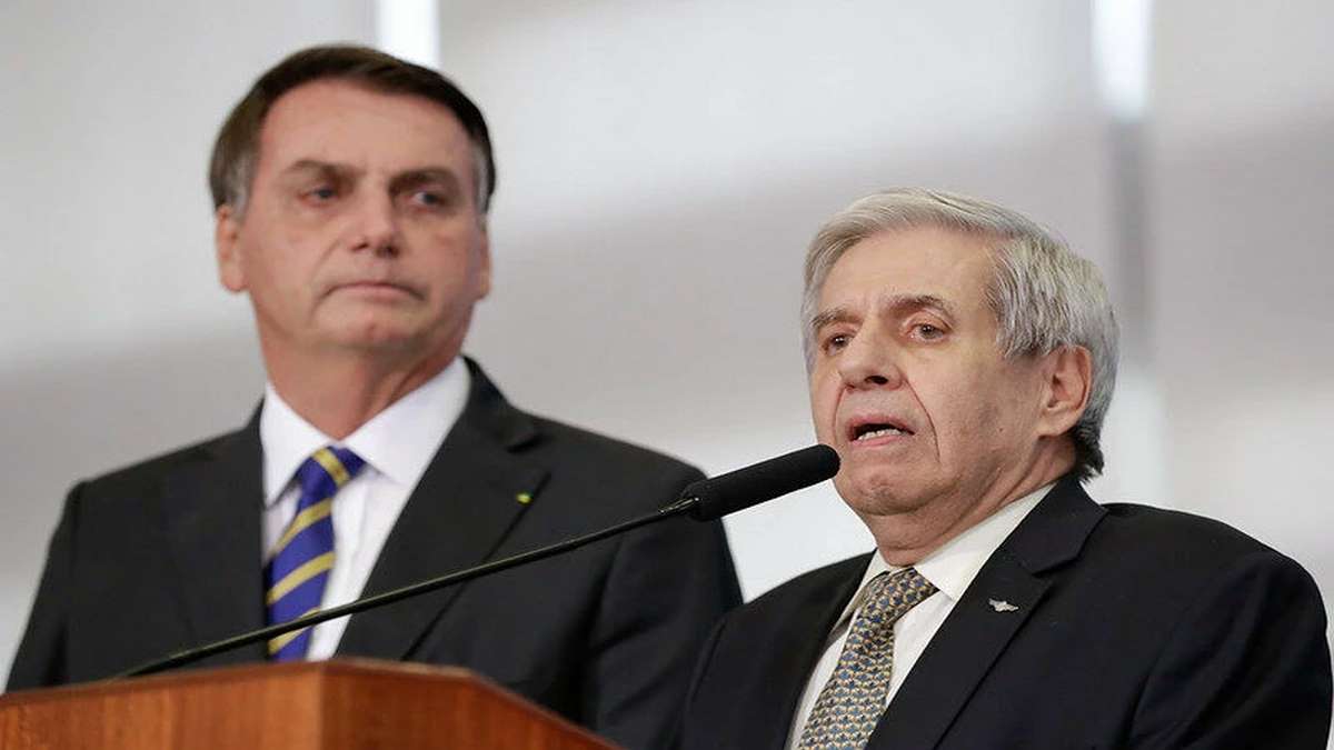Presidente Jair Bolsonaro E Ministro Chefe Do Gabinete De Segurança Institucional, General Augusto Heleno