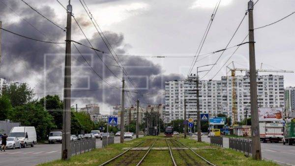 Ataques Voltaram A Ser Registrados Em Kiev Foto EFEEPAOleg Petrasyuk