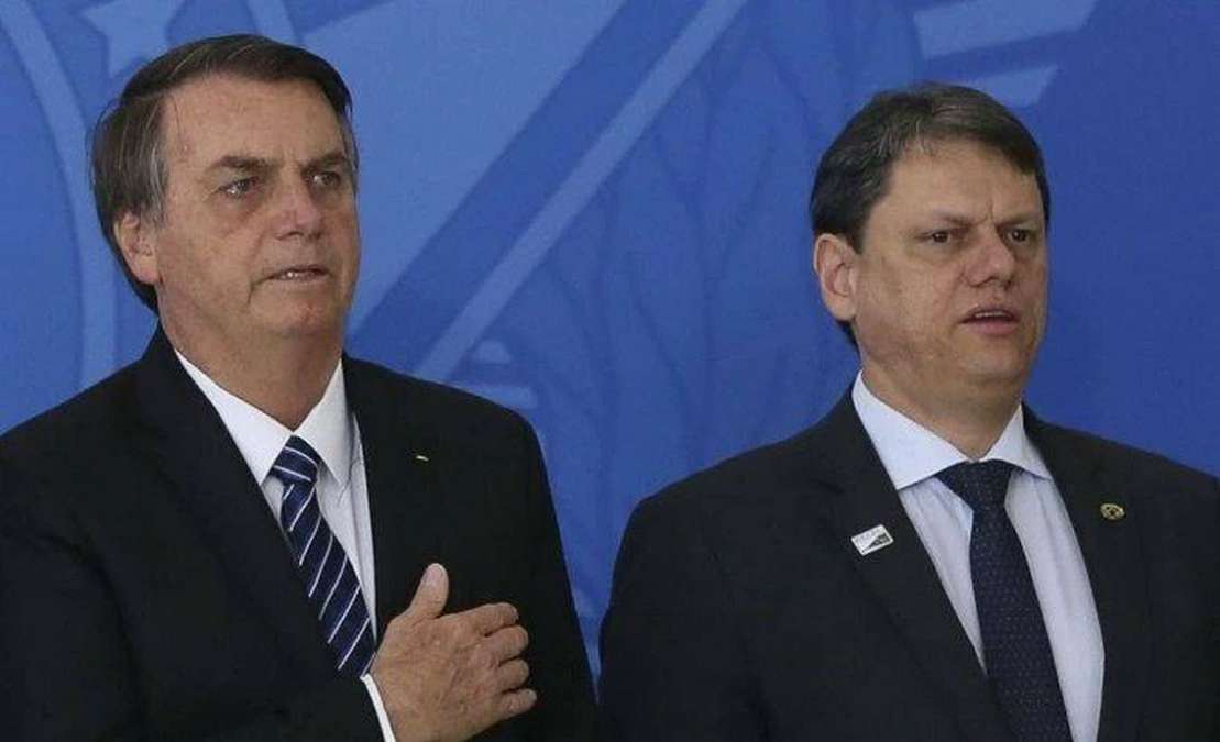 Presidente Jair Bolsonaro Ao Lado Do Ex Ministro Da Infraestrutura, Tarcísio De Freitas Foto Agência Brasil José Cruz