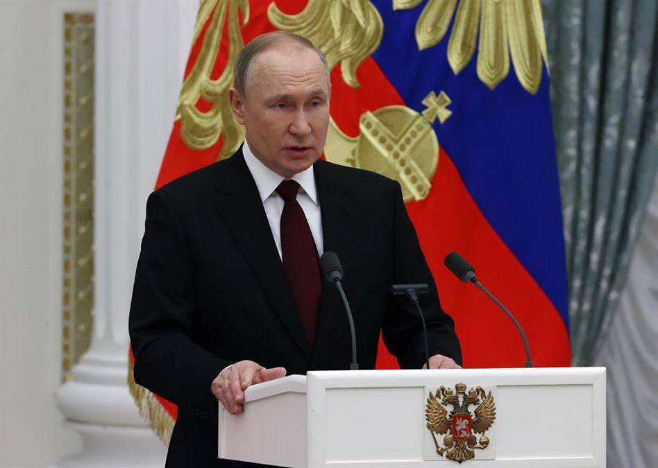 Presidente Da Rússia, Vladimir Putin Foto EFEEPAALEXEI NIKOLSKY KREMLIN POOL SPUTNIK