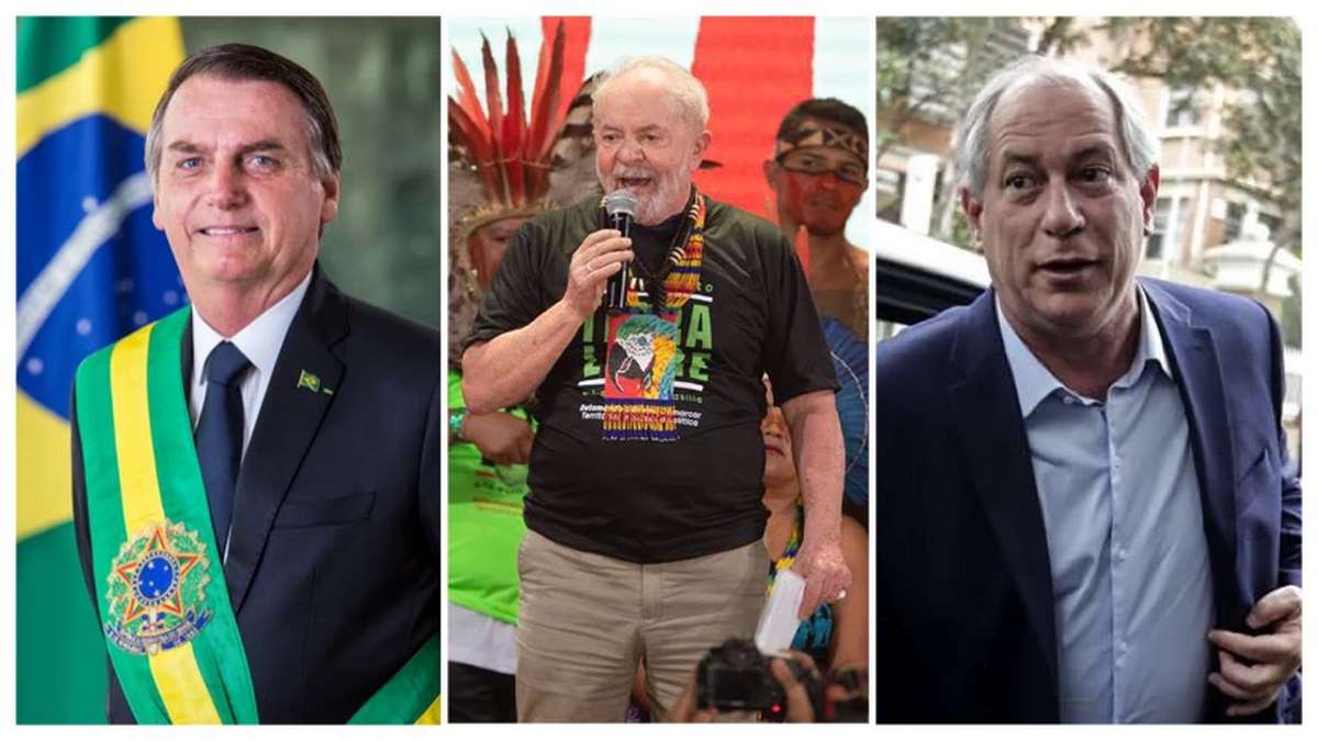 Jair Bolsonaro, Lula E Ciro Gomes FotosAlan SantosPR, EFE Joédson Alves E EFESebastião Moreira