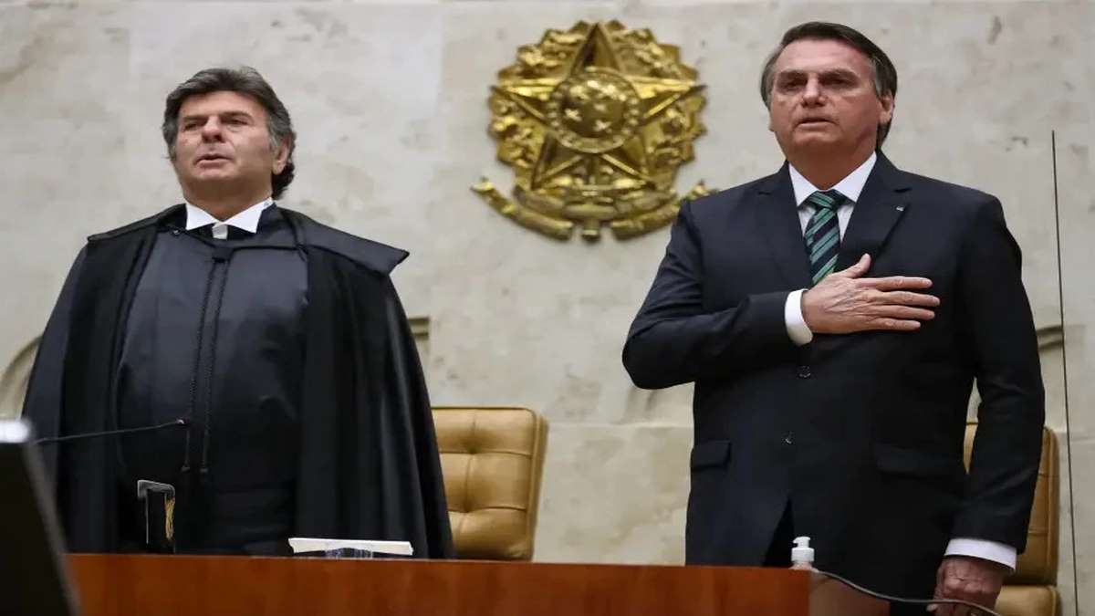 Ministro Luiz Fux, Do STF, E Presidente Jair Bolsonaro FotoMarcos CorrêaPR