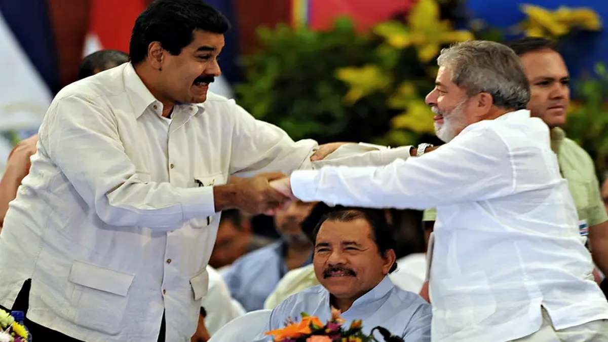 Nicolas Maduro E Lula Durante Encontro Em São Paulo