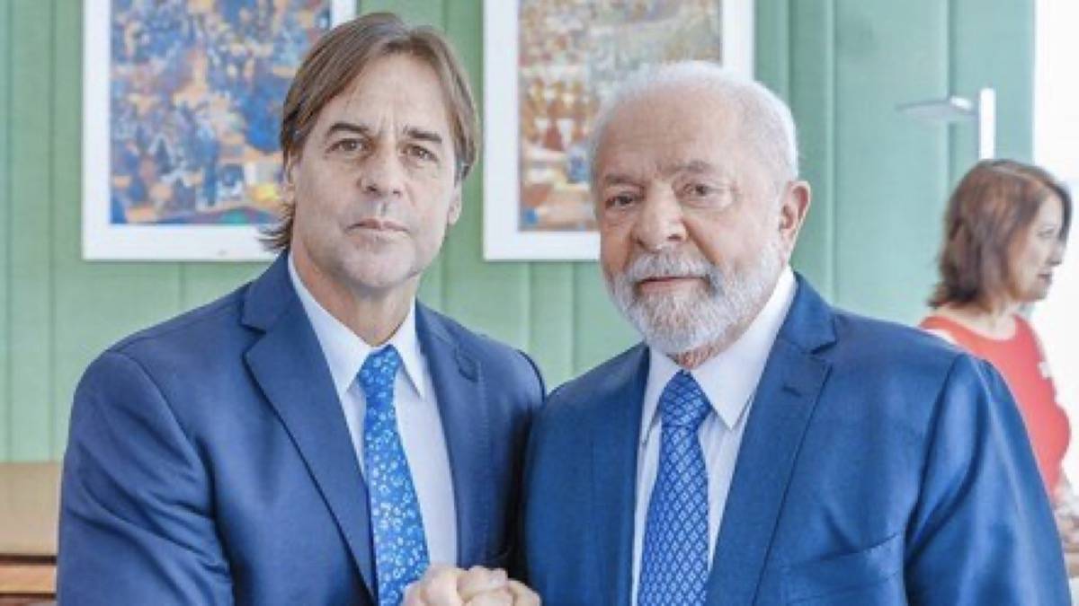 Lula E O Presidente Do Uruguai, Luis Lacalle Pou