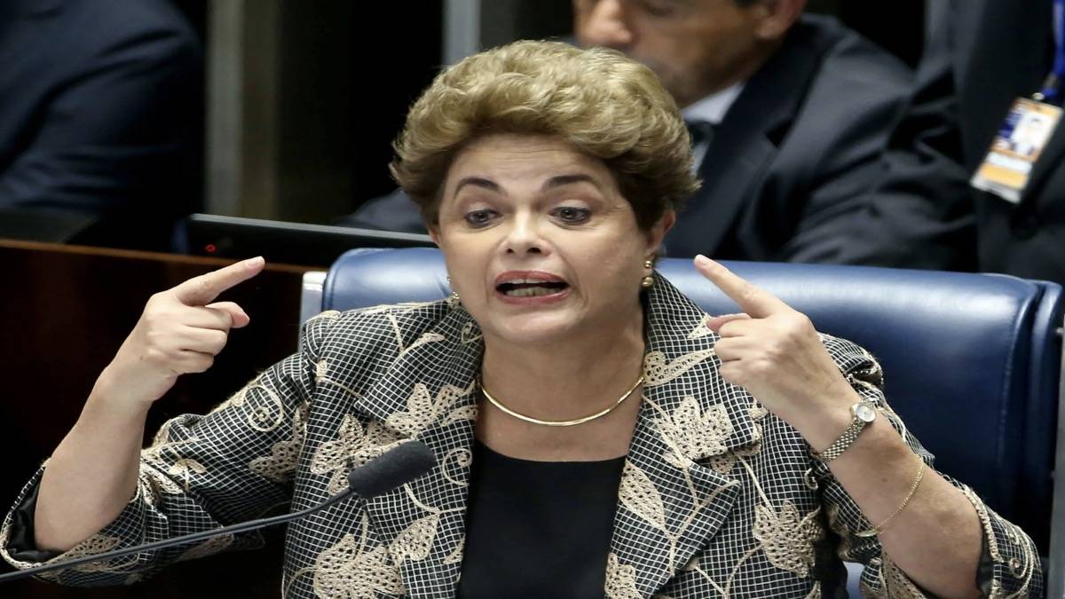 A Ex Presidente Dilma Rousseff, Durante Sessão Do Impeachment No Senado Federal