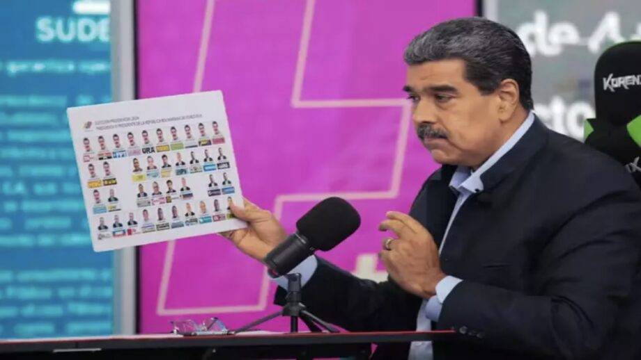 Maduro Mostra Cédula Eleitoral Onde Aparece 13 Vezes