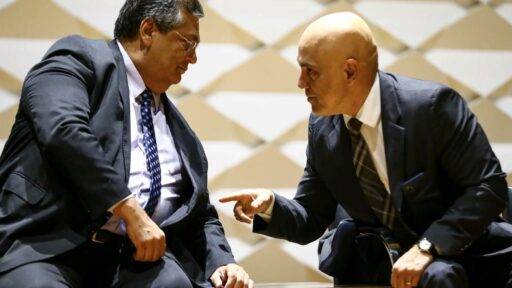 Os Ministros Flávio Dino E Alexandre De Moraes, Do STF