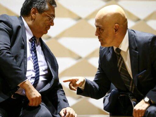 Os Ministros Flávio Dino E Alexandre De Moraes, Do STF