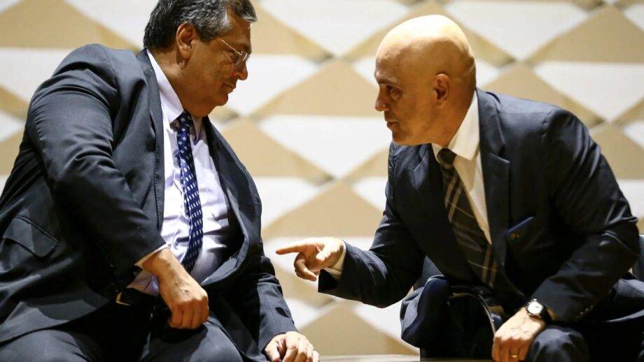 Os Ministros Flávio Dino E Alexandre De Moraes, Do STF