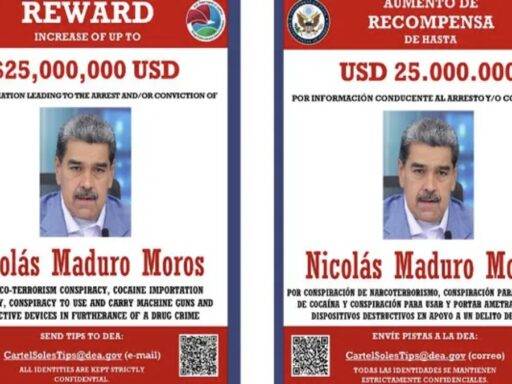 Governo Dos EUA Divulga Recompensa Por Informações Sobre Maduro