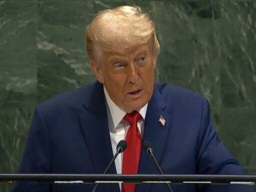 O Presidente Dos Estados Unidos Donald Trump, Em Discurso Na 80 Assembleia Da ONU