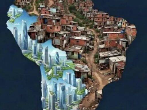 América Do Sul Dividia Entre Favelas E Países Desenvolvidos