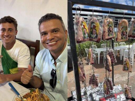 PADRÃO NACIONAL ND TEMPLATES Caminhada De Nikolas Ferreira Vira Churrasco Na Estrada, Com Picanha E Apoio De Frigorífico Instagram, Reprodução, ND Mais