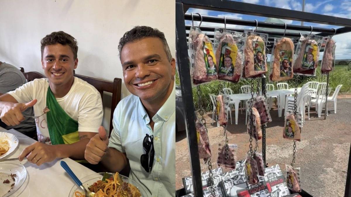 PADRÃO NACIONAL ND TEMPLATES Caminhada De Nikolas Ferreira Vira Churrasco Na Estrada, Com Picanha E Apoio De Frigorífico Instagram, Reprodução, ND Mais