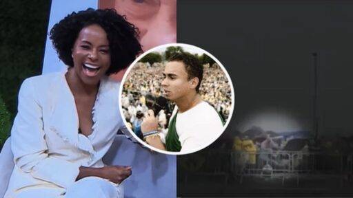 Maju Coutinho, Nikolas Ferreira; Ao Lado, Mulher Caindo Após Raio Atingir Manifestantes Em Brasília