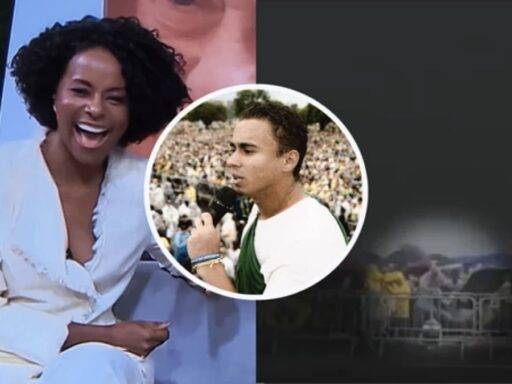 Maju Coutinho, Nikolas Ferreira; Ao Lado, Mulher Caindo Após Raio Atingir Manifestantes Em Brasília