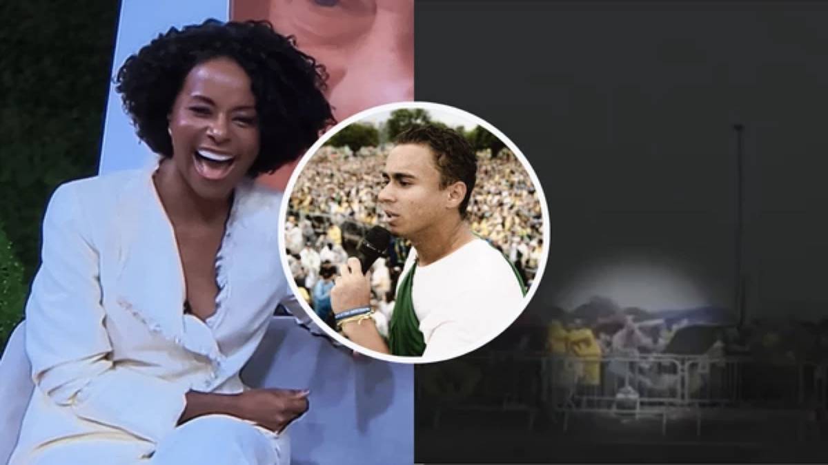 Maju Coutinho, Nikolas Ferreira; Ao Lado, Mulher Caindo Após Raio Atingir Manifestantes Em Brasília