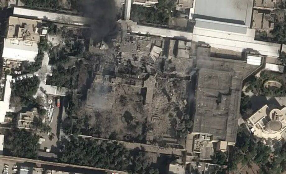 Imagem De Satélite De Complexo De Khamenei Destruído Em Teerã