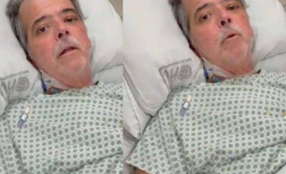 Ator Claudio Cinti da Globo luta contra pneumonia e pede ajuda financeira há dois meses internado