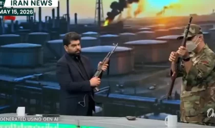 Apresentadores de TV estatal do Irã ensinam população a manusear fuzis Kalashnikov ao vivo